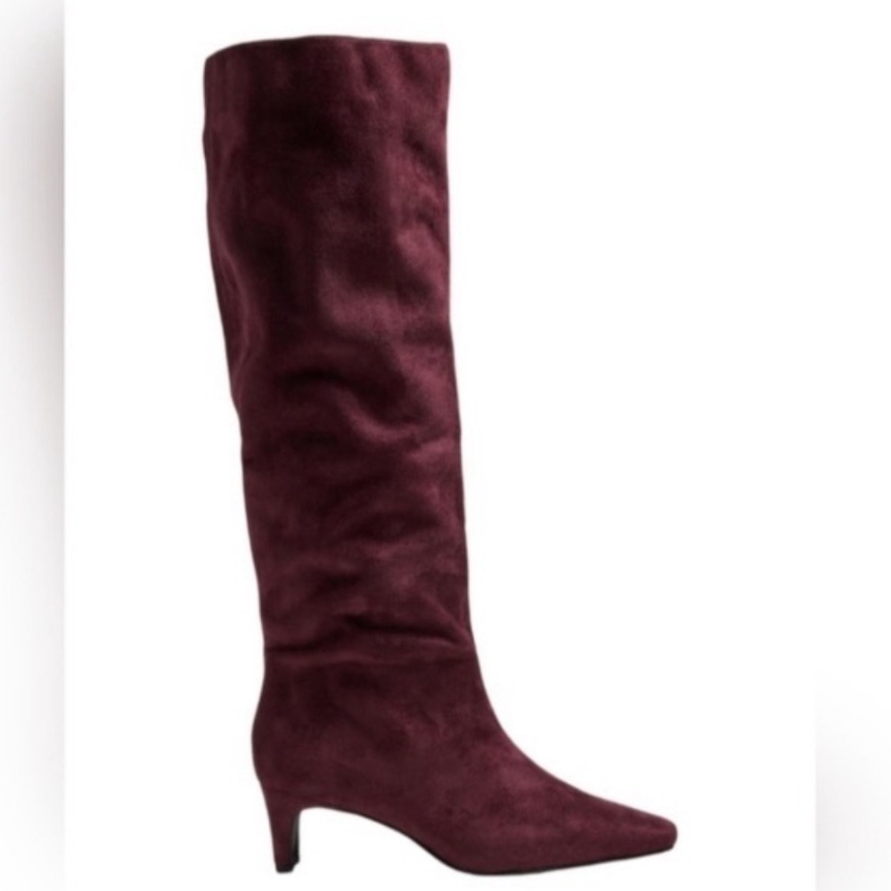 NWT! Banana Republic Vegan Suede Tall Slouch Boot 🪵
